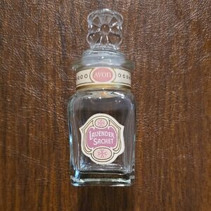 Vintage Avon Lavender Sachet Glass Bottle